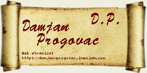 Damjan Progovac vizit kartica